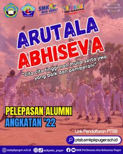Read more about the article PELEPASAN ALUMNI TARUNA ANGKATAN XXII SMK PERIKANAN DAN KELAUTAN PUGER